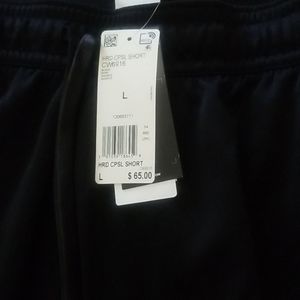 Adidas black james harden large basketball shorts